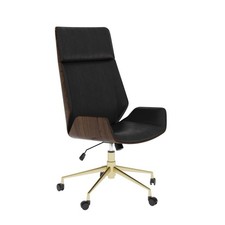 Uk Tall Eames Style Lounge Chair Leather Club Seat Swivel Chair