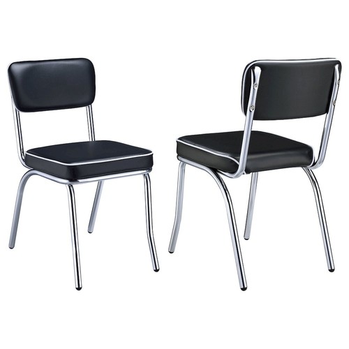 Retro upholstered dining side - upholstered,