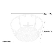 Blanc Iron Hanging Baskets Flower Pot Holder Hanger For Outdoor Balcony Gard NEW