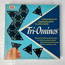 Vintage Tri-Ominos Game By