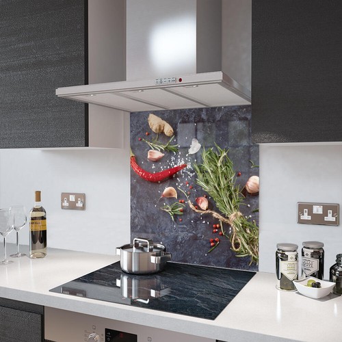 Glass splashbacks herbs and - glass,