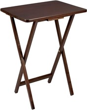 Folding Snack Table Wooden TV