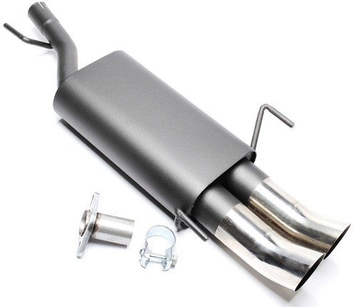 Sport exhaust muffler - exhaust, 2x76dtm