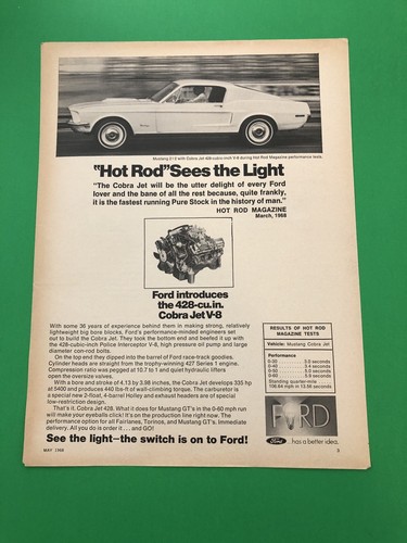 1968 ford mustang 428 cobra - ford,