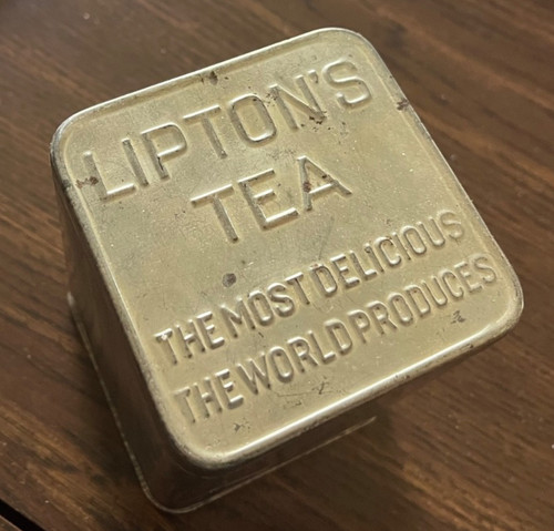 Vintage lipton tea container - vintage,
