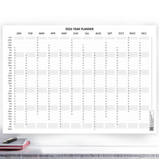 2026 Full Year Wall Planner