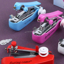 Mini Handheld Cordless Sewing Machine Hand Held Thread Stitch Clothes Portable