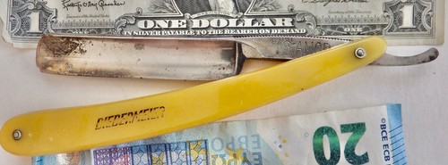 Old straight razor biedermeier - razor,