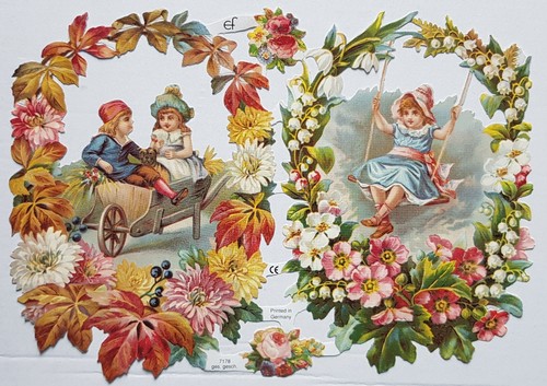 Floral victorian style paper - victorian,