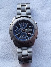 Citizen Eco-Drive Chronograph Titanium Men Watch Quartz 0870-H24636 -Not Working