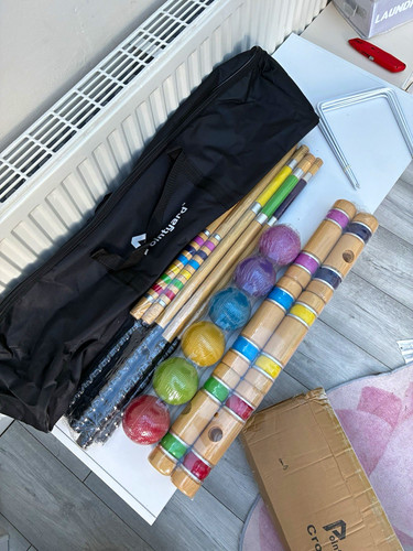 Pointyard wooden croquet set - croquet,
