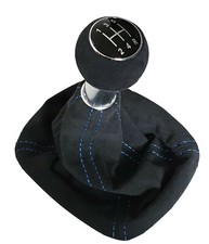 FOR AUDI A4 B5 94-01 5 SPEED - ALCANTARA GEAR KNOB - SHIFT BOOT X BLUE 11