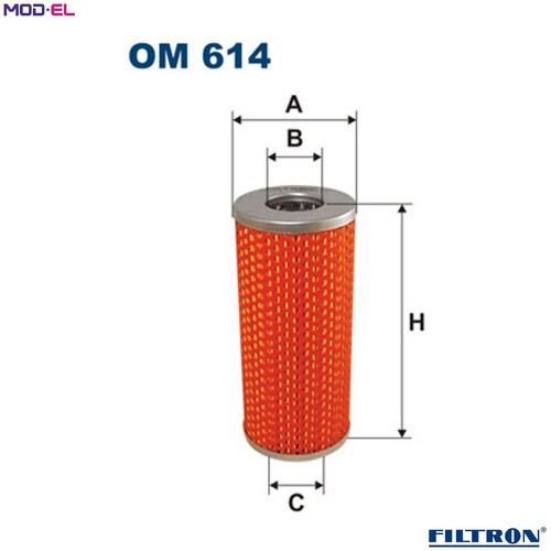 Oil filter 614 - oil, alfa