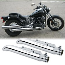 2Pcs Motorcycle Exhaust Pipe