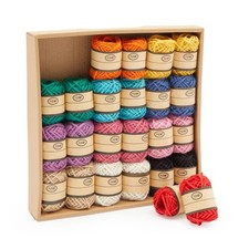 24 Rolls Colored Jute Twine String 2mm Cord for Crafts, Macrame & Gift Wrapping