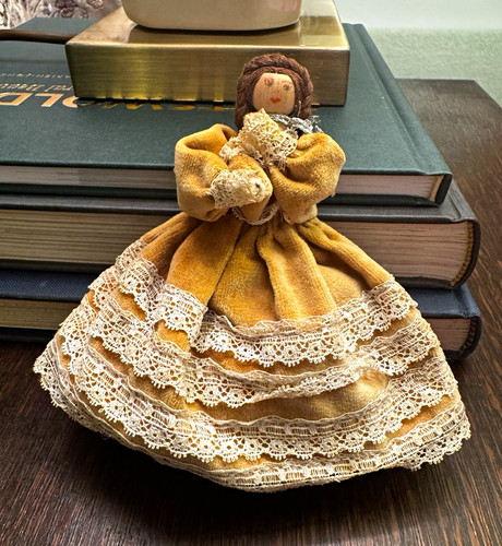 Vintage wooden peg - vintage, doll