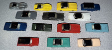 (15) vintage 1960s HO CAR CARS TRAIN Corvette Wagon Police Eldorado Muscle