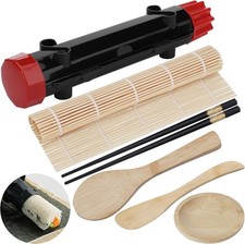 Kssvzz 6 Pcs Sushi Making Kit, Multifunctional Sushi Maker with Sushi Rolling M