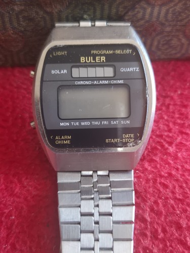 Rare mens solar buler watch - buler,