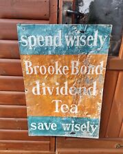 Original Advertising Sign Brooke Bond Dividend Tea 
