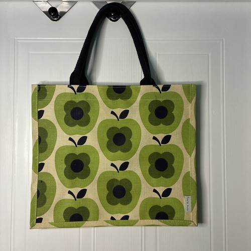 Green apples retro print orla - apples,