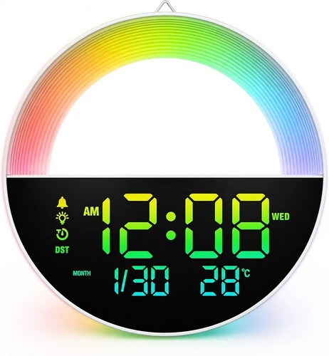 Digital wall clock - digital, led