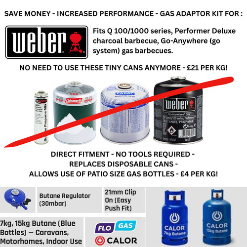 Weber adapter kit bbq gas - adapter,
