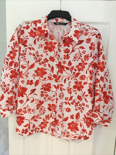Zara red white floral - &, 3/4
