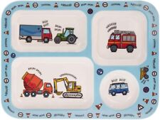 Little Stars Vehicle Children Section Tray Dinner Lunch Plate Melamine