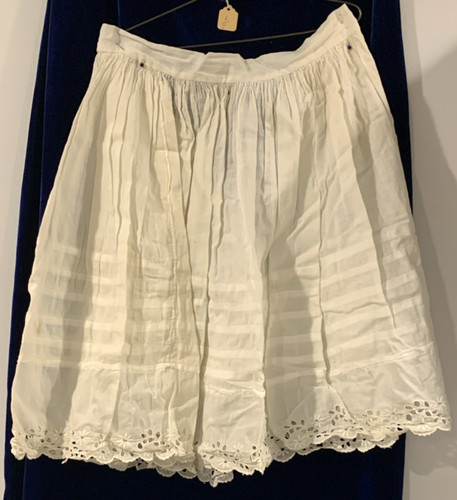 Antique white cotton petticoat - antique,