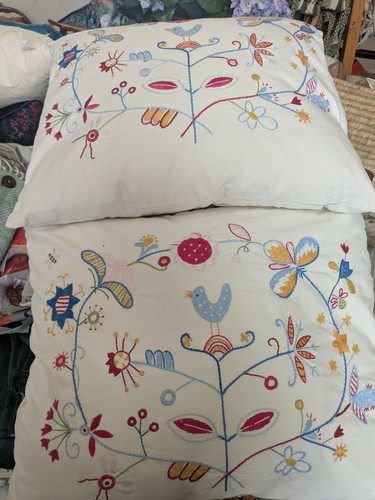 Ikea alfhild fagel - fagel, embroidered