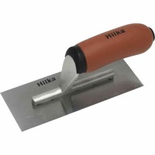 Small Plastering Midget Mini Trowel 8" x 3" Steel Soft Grip Handle