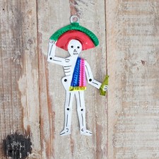 Mexican Tin Skeleton with