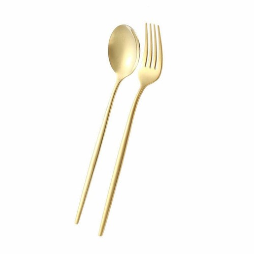 Spoon fork set gold silver - fork,