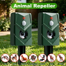 2X Ultrasonic Garden Deterrent