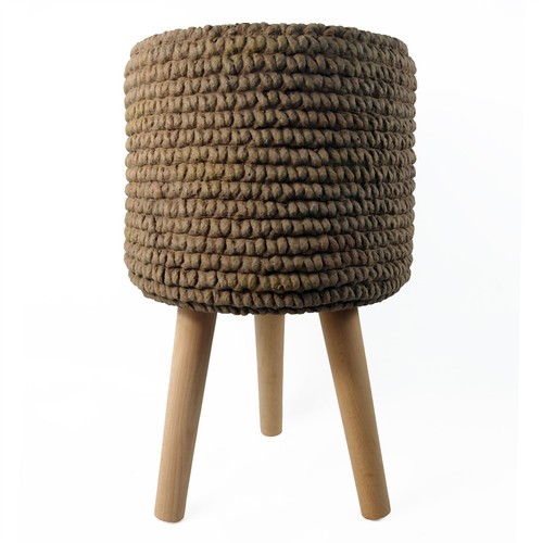 Wood planter plant pot - wood,