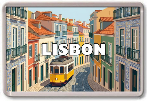 Fridge magnet lisbon - magnet,