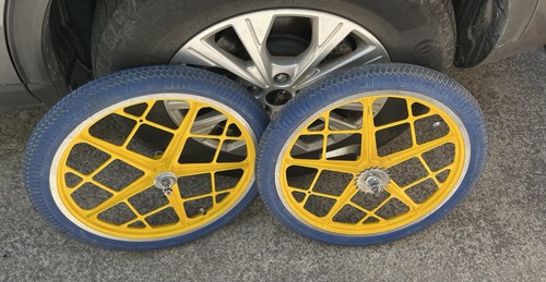 Old school bmx yellow - school,