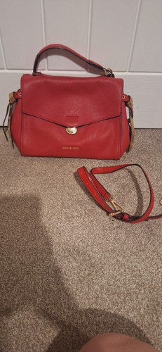 Red leather michael - michael, kors
