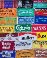 VINTAGE BAR TOWEL BEER CLOTHS MATS RETRO MANCAVE PUB LAGER ALE BITTER BREWERY