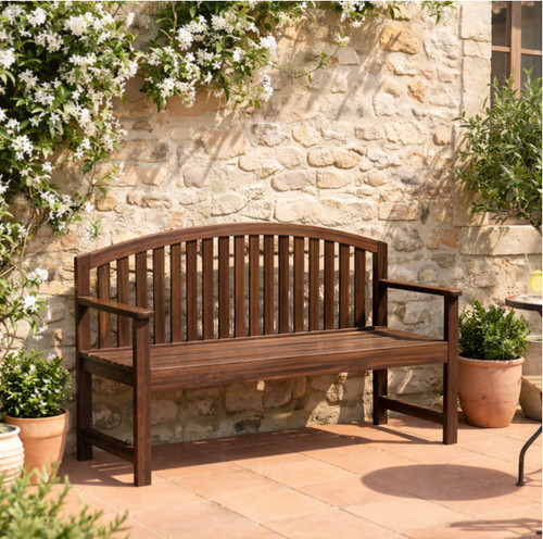 Wooden garden bench outdoor - wooden,