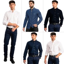Gant Shirts Mens Cotton Long Sleeve Top Regular Fit Smart Formal Shirt UK S-2XL