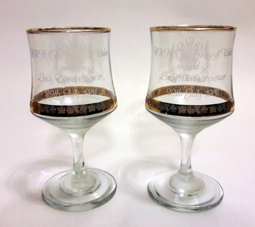 Vintage 1981 wine - glass, of