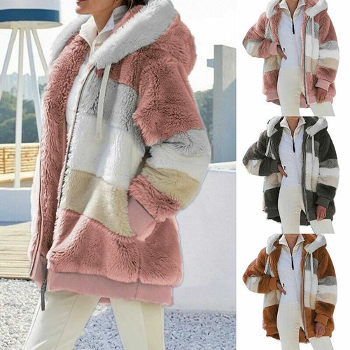 Women hoodie fleece coat - fleece, teddy