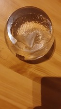 Matts Jonasson Hedgehog Crystal Paperweight