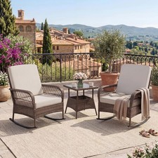 Outdoor rocking chair set - outdoor, with