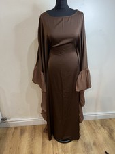 Women's Satin Abaya Dress. One