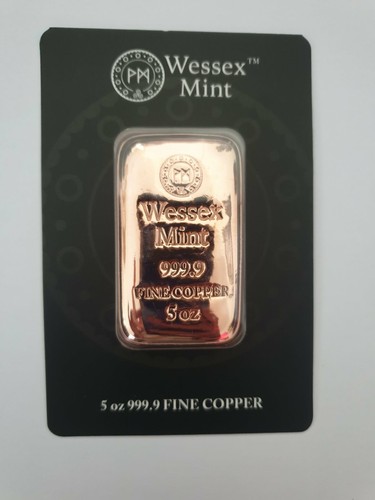Cooper bullion bar fine - oz,
