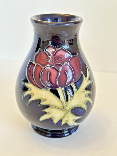 Moorcroft anemone vase - vase, c.1994