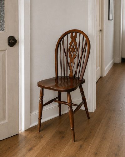 Vintage turned wood - wood, chair